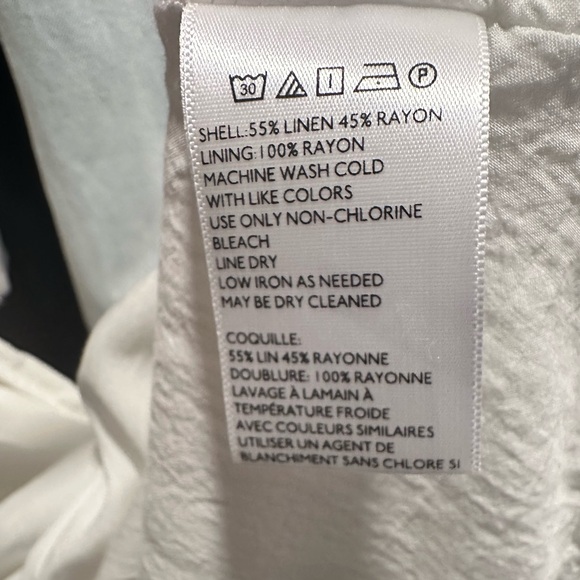 Urban Outfitters Gabrielle Linen Wrap Midi Dress Ivory - Picture 13 of 17